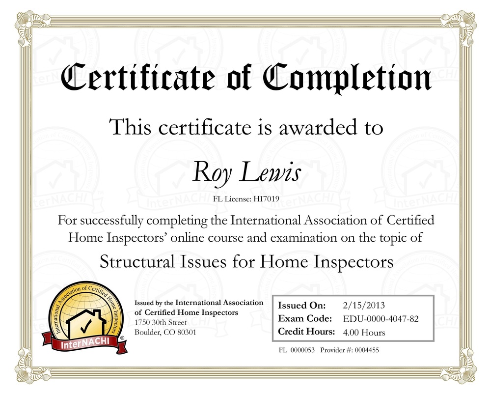 Fort White Home Inspection